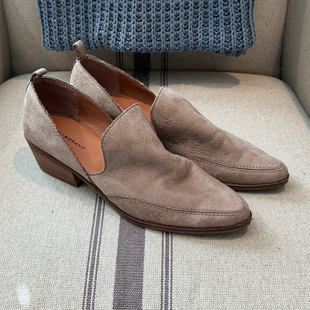 Lucky Brand Taupe Ankle Booties
